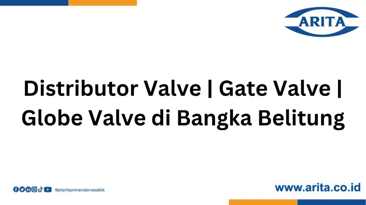 Distributor Valve | Gate Valve | Globe Valve di Bangka Belitung