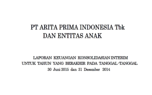 LAPORAN KEUANGAN KONSOLIDASI JUNI 2015
