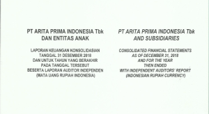 LAPORAN KEUANGAN KONSOLIDASI DESEMBER 2018