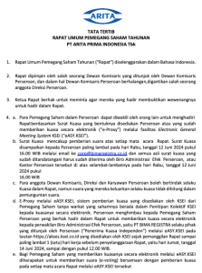 TATA TERTIB RUPST 2024