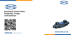 Directional Control Valve: Pengertian, Fungsi, Jenis-jenisnya