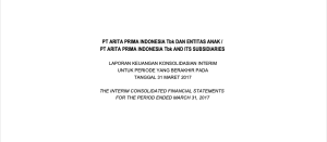 LAPORAN KEUANGAN KONSOLIDASI MARET 2017