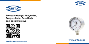 Pressure Gauge: Pengertian, Fungsi, Jenis, Cara Kerja dan Spesifikasinya