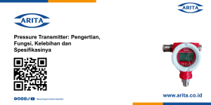 Pressure Transmitter: Pengertian, Fungsi, Kelebihan dan Spesifikasinya