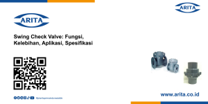 Swing Check Valve: Fungsi, Kelebihan, Aplikasi, Spesifikasi Swing Check Valve: Fungsi, Kelebihan, Aplikasi, Spesifikasi