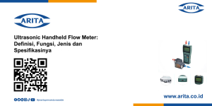 Ultrasonic Handheld Flow Meter: Definisi, Fungsi, Jenis dan Spesifikasinya
