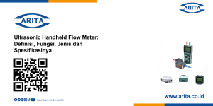 Ultrasonic Handheld Flow Meter: Definisi, Fungsi, Jenis dan Spesifikasinya Ultrasonic Handheld Flow Meter: Definisi, Fungsi, Jenis dan Spesifikasinya